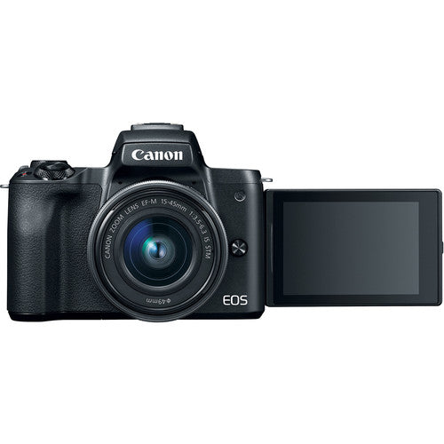 Canon EOS M50 Mirrorless Digital Camera with 15-45mm Lens (Black) USA