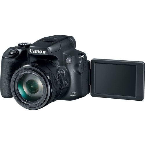 Canon PowerShot SX70 HS Digital CameraSuper-Zoom w/16GB| LED Light &amp; More