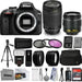 Nikon D3400/D3500 DSLR Camera with AF-P DX 18-55mm VR and 70-300mm Lenses 32GB Accessory Bundle Kit