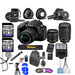 Nikon D3400/D3500 DSLR Camera with 18-55mm and 70-300mm Lenses|2X 32GB MCs|DSLRBag| Wide Angle&amp;Telephoto| Flash| Remote| Tripod| Bundle