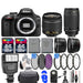 Nikon D3400/D3500 DSLR Camera with 18-55mm and 70-300mm G Lenses (Black) Essential Bundle