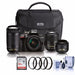 Nikon D3400/D3500 DSLR Camera with 18-55mm Lens &amp; AF-P DX 70-300MM G ED, Nikon 35MM 1.8G AF-S, Nikon 85MM 3.5G AF-S ED VR Mega Bundle