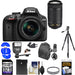 Nikon D3400/D3500 DSLR Camera with 18-55mm and 70-300mm Lenses (Black) |Sandisk 32GB MC| Case| Battery| Filters| Tripod| Flash| Deluxe Bundle