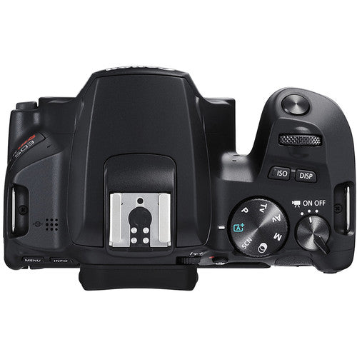 Canon EOS Rebel SL3/250D DSLR Camera with 18-55mm Lens (Black) & Canon EOS Bag | Sandisk Ultra 64GB Card | Cleaning Set