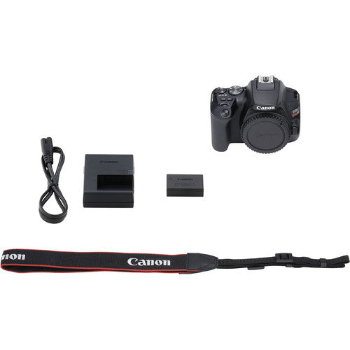 Canon EOS Rebel SL3/250D DSLR Camera with 18-55mm Lens |Flash |EXT BAT Essential Bundle