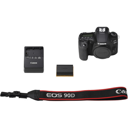 Canon EOS 90D DSLR Camera (Body Only) With Sandisk 64GB MC | Battery Grip | &amp; More