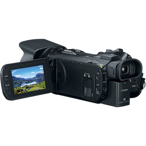 Canon Vixia HF G50 UHD 4K Camcorder (Black) with Deluxe Bundle -SanDisk Extreme 64GB SDXC Memory Card + 2X Replacement Batteries + More