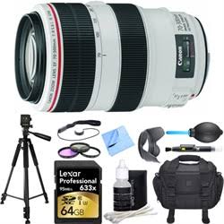 Canon EF 70-300mm f/4-5.6L is USM Telephoto Zoom Lens Deluxe Accessory Bundle