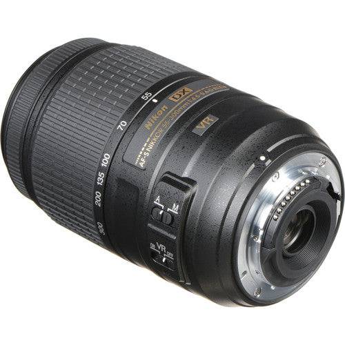 Nikon AF-S DX NIKKOR 55-300mm f/4.5-5.6G ED VR Lens With Medium Bag &amp; Cleaning Kit