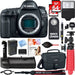 Canon EOS 5D Mark IV GPS WiFi NFC DSLR Camera Body + EXT Bat + Tripod - 64GB Deluxe Kit