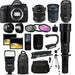 Canon EOS 5DS SLR DSLR Camera + 70-300mm + 6.5mm Fisheye + 24-105mm STM + 650-2600mm + Case + 128GB Bundle