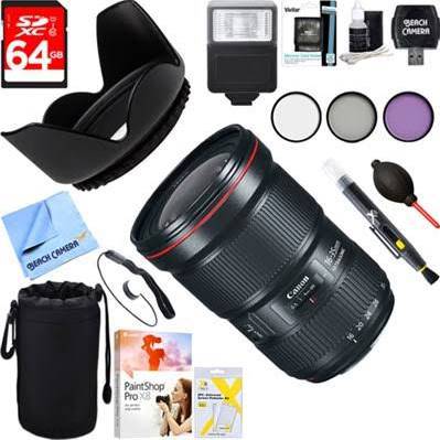 Canon EF 16-35mm f/2.8L III USM Ultra Wide Angle Zoom Lens + 64GB Ultimate Kit