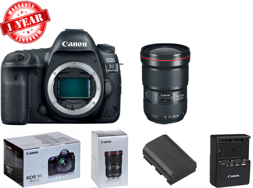 Canon EOS 5D Mark IV DSLR Camera w/ EF 16-35mm f/2.8L III USM Lens