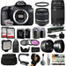 Canon EOS 60D DSLR Digital Camera with 18-55mm is II + 75-300mm USM Lens + 128GB Memory + 2 Batteries + Deluxe Bundle