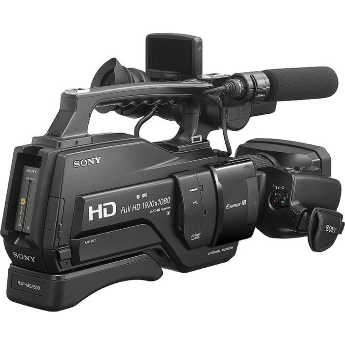 Sony HXR-MC2500 Shoulder Mount AVCHD Camcorder Essential Bundle