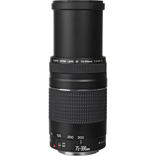 Canon Zoom Telephoto EF 75-300mm f/4.0-5.6 III Lens + 16GB Accessory Kit