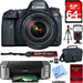 Canon EOS 6D Mark II DSLR Camera with 24-105mm f/4L II Lens with Canon PIXMA PRO-100 Mega Bundle