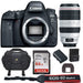 Canon EOS 6D Mark II DSLR Camera with EF 100-400mm f/4.5-5.6L IS II USM | Sandisk 64Gb &amp; DSLR Case Bundle