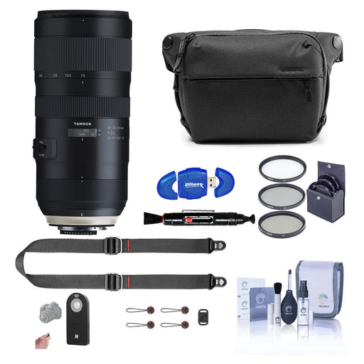 Tamron SP 70-200mm f/2.8 Di VC USD G2 Lens for Nikon With Bag and More