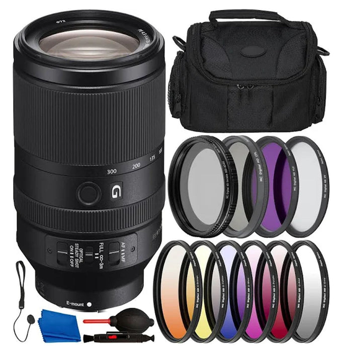 Sony FE 70-300mm F4.5-5.6 G OSS Full-frame E-Mount Lens Essential Accessory Bundle