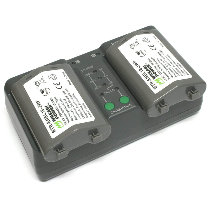 NJA Power Dual Camera Battery Charger MH-26 For Nikon D5 D4 D4S EN-EL18 EN-EL4A EL4 Canon 1D IV 1Ds III LP-E19 LP-E4 LP-E4N