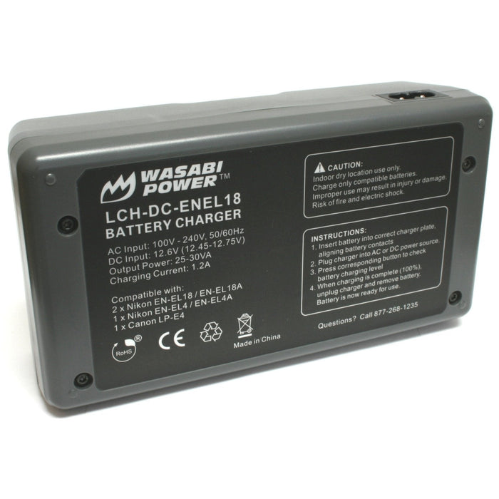 NJA Power Dual Camera Battery Charger MH-26 For Nikon D5 D4 D4S EN-EL18 EN-EL4A EL4 Canon 1D IV 1Ds III LP-E19 LP-E4 LP-E4N