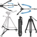 NJA 72&quot; Video Tripod, Professional Heavy Duty Aluminum &amp; Tripod Dolly Bundle