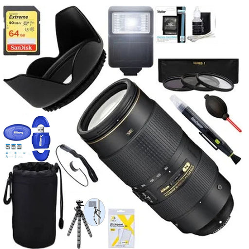 Nikon AF-S NIKKOR 80-400mm f/4.5-5.6G ED VR Lens w/ 64GB Ultimate Kit