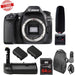 Canon EOS 80D DSLR Camera (Body Only) Tascam DR-10SG Audio Recorder & Microphone Kit