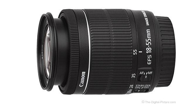 Canon EF-S 18-55mm f/3.5-5.6 Is II Lens 8GB Accessory Kit for Canon T5 &amp; T6