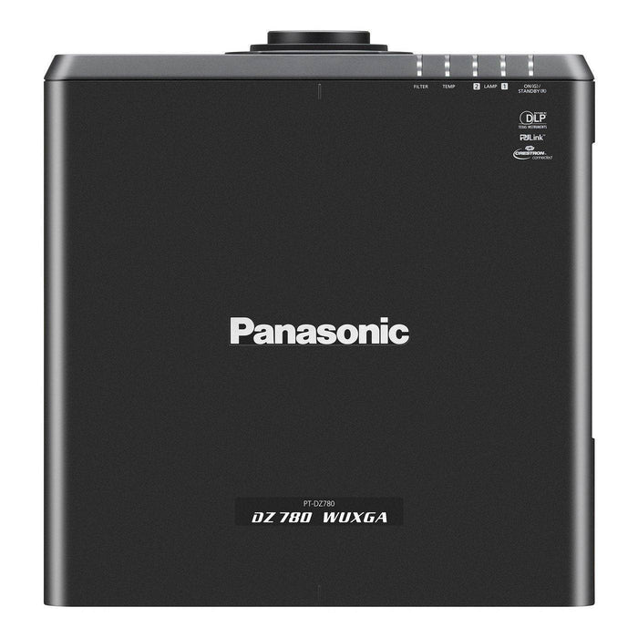 Panasonic PT-DZ780BU 1-Chip 7000 Lumens WUXGA DLP Projector with 25.6-35.7mm Lens (Black)