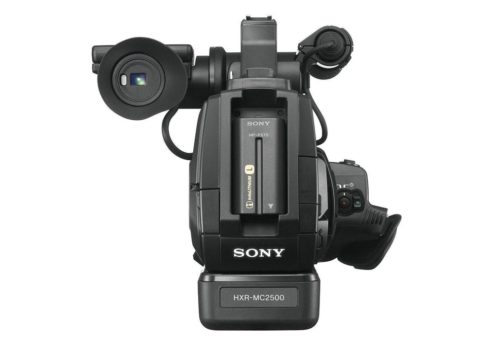 Sony HXR-MC2500 Shoulder Mount AVCHD Camcorder Pre_Charged NIMH Rechargeable Batteries with AAA Battery Case + Microfiber Cleaning Cloth MC2500K1