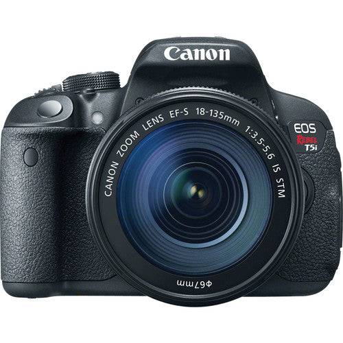 Canon EOS Rebel T5i / 800D, T7i DSLR Camera Kit with EF-S 18-135mm f/3.5-5.6 and EF 75-300mm f/4.0-5.6 III Lenses