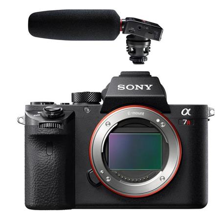 Sony Alpha a7R II Mirrorless Digital Camera (Body Only) with Tascam DR-10SG Portable Stereo Recorder