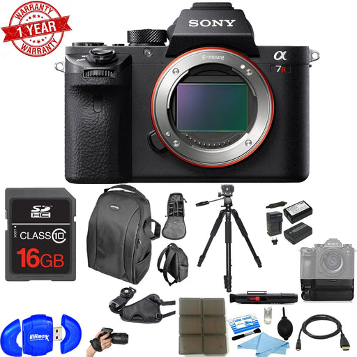 Sony Alpha a7R II Mirrorless Digital Camera (Body Only) with Sony 16GB SDXC Memory Card and Accessory Bundle