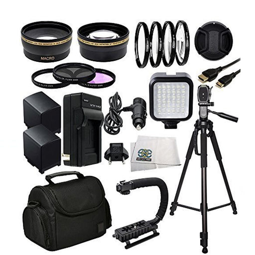 Advanced Accessory Package For Canon XA10 XA20 XA25 XA30 XA35 XF100 XF105 XH A1 XH A1S XH G1 XH G1S XF300 XF305 GL1 GL2 HD Professional Camcorders