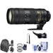 Nikon AF-S NIKKOR 70-200mm f/2.8E FL ED VR Lens USA w/Free Accessory Bundle