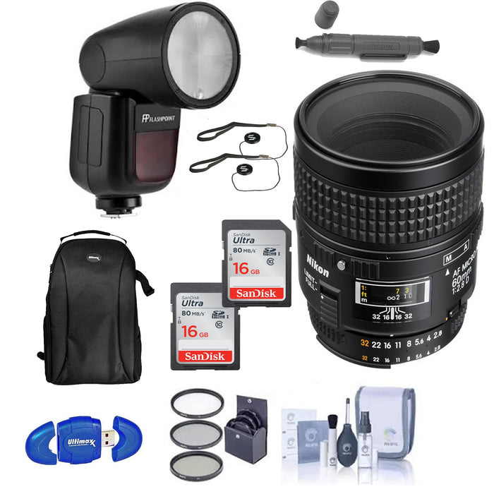 Nikon AF Micro-NIKKOR 60mm f/2.8D Professional Bundle