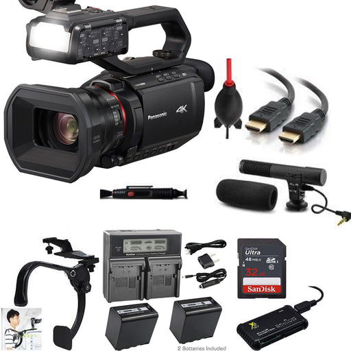 Panasonic AG-CX10 4K Camcorder with NDI/HX Starter Bundle