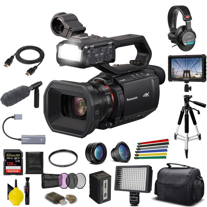 Panasonic AG-CX10 4K Camcorder with NDI/HX Advanced Bundle