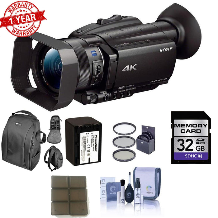 Sony FDR-AX700 4K Camcorder w/ 32GB Memory Card Bundle