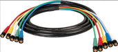 Laird HD5BNC-100 Canare V5-4CFB RG59 5-Channel 3G-SDI BNC Video Snake Cable - 100 Foot