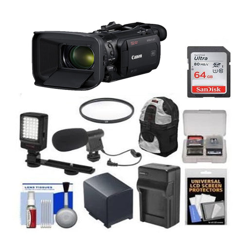 Canon Vixia HF G60 UHD 4K Camcorder Starter Kit With Backpack