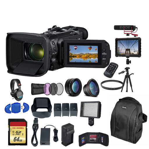 Canon Vixia HF G60 UHD 4K Camcorder Deluxe Bundle