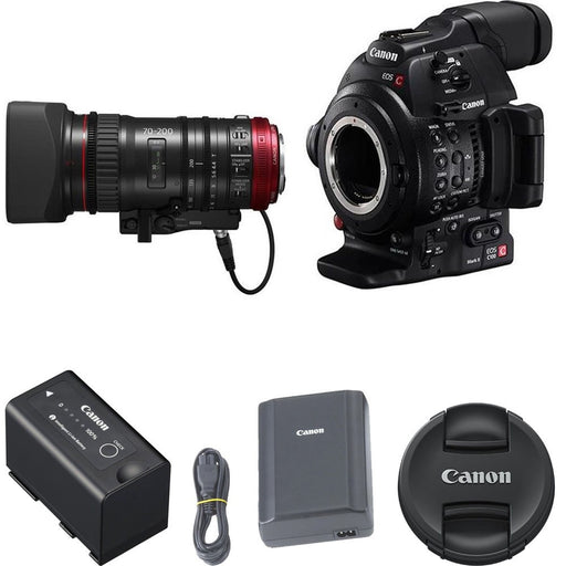 Canon EOS C100 Mark II Body with Canon CN-E 70-200mm T4.4 Cine Zoom Lens