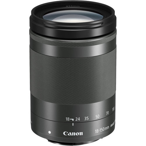 Canon EF-M 18-150mm f/3.5-6.3 IS STM Lens WITH Complete Lens Filter Accessory Kit