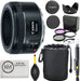 Canon EF 50mm f/1.8 STM Lens + 3pc Filter Kit + Lens Pen + Blower + Hood + Lens Pouch + Cap Keeper