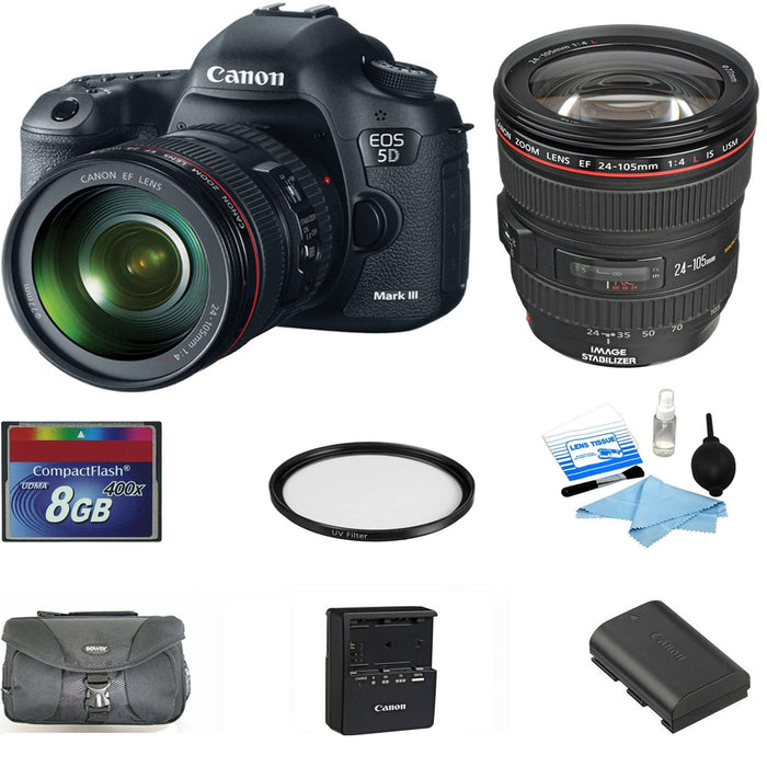 Canon EOS 5D Mark III / iV DSLR w/Canon 24-105mm Bundle