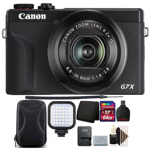 Canon PowerShot G7 X Mark III Digital Camera (Black) with 64GB Top Accessory Kit