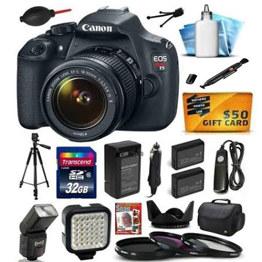 Canon EOS Rebel T5/200D/4000D DSLR Camera with 18-55mm Lens Essential Bundle